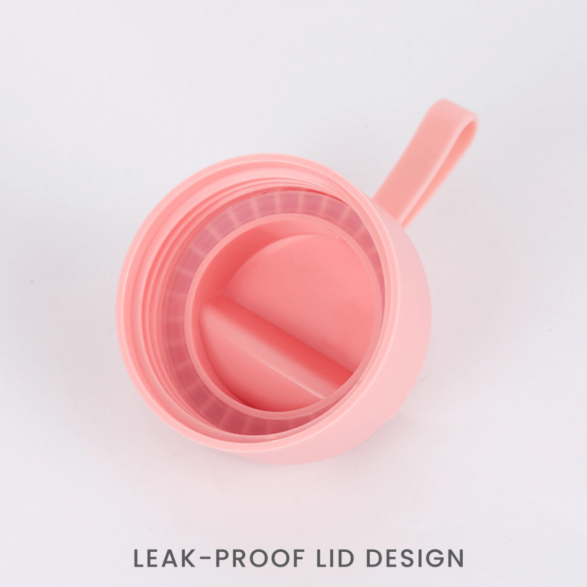 Mobi 350ml Vacuum Flask with leak-proof lid design in pink, perfect for daily adventures and corporate gifts.