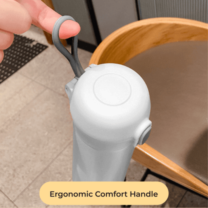 Charmy 500ml Stainless Steel Vacuum Flask with Handle ergonomic comfort handle close-up