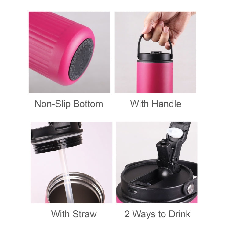 700ml Thermo Mug With Straw and Handle