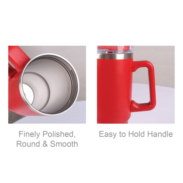 900ml Thermal Flask With Straw and Handle