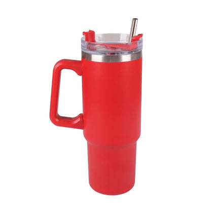 900ml Thermal Flask With Straw and Handle