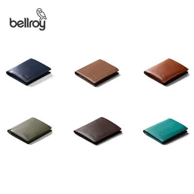 Bellroy Note Sleeve Wallet (RFID Protected) in various colors, ideal for a stylish corporate gift.