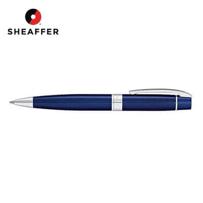 Sheaffer® 300 Glossy Blue with Chrome Trims Ballpoint Pen, ideal for a corporate gift.