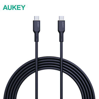 Aukey CB-SCC101/CB-SCC102 Circlet Blink 100W Silicone USB-C to USB-C Cable Corporate Gifts Singapore