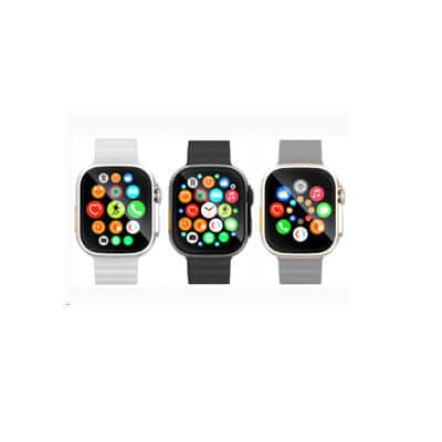 Smart Watch with Digital Display featuring colorful apps and sleek designs for a modern look.