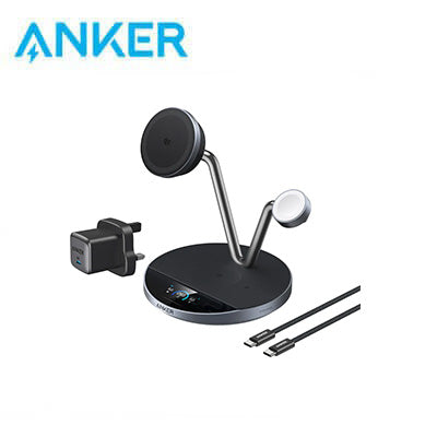 Anker Prime Wireless 3-in-1 Charging Station AirCool Dock Stand Magnetic Charger B25X7