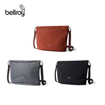 Bellroy Lite Sacoche Sling Bag in three colors, ideal for travel and corporate gift use.