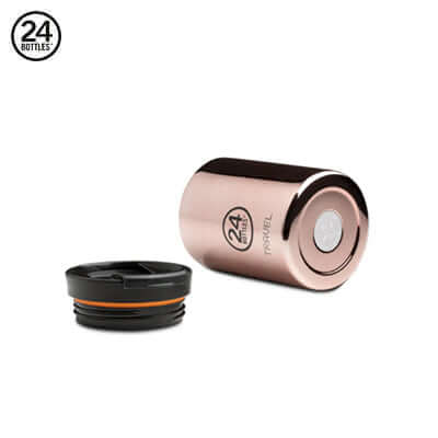 24 Bottles Insulated Travel Tumbler 350ML lid and body in copper finish, ideal for corporate gifts.