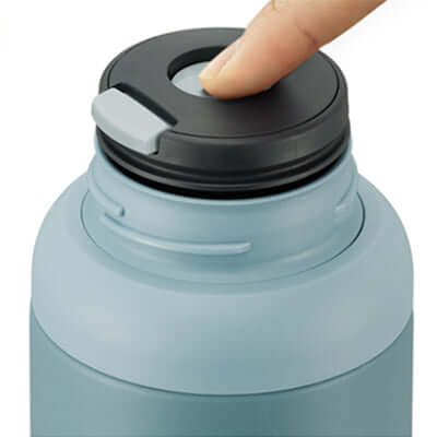 Top view of Tiger Vacuum Insulated Stainless Steel Bottle MSI-A showing the cap with easy access for users.