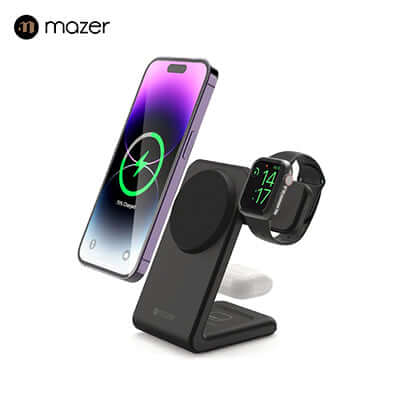 Mazer MagStand One 3-in -1 Wireless Charger Corporate Gifts Singapore
