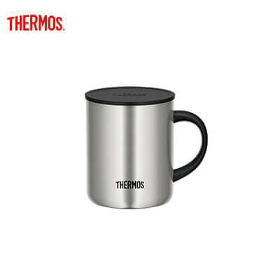 Thermos JDG-350 Mug with Handle and Lid, vacuum-insulated design for hot beverages, perfect corporate gift.