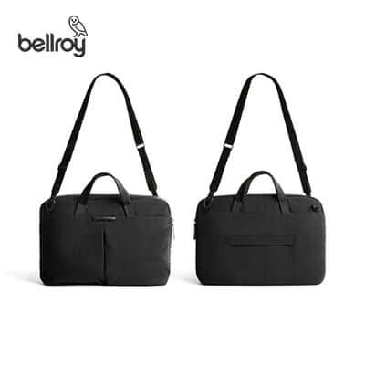 Bellroy Tokyo Laptop Bag 16" showcasing front and back views, ideal corporate gift for style and functionality.