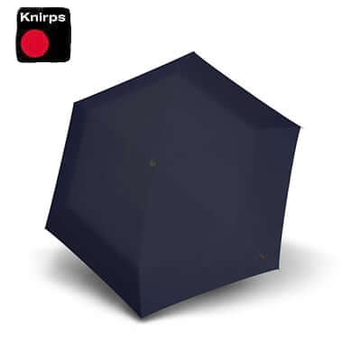 Knirps AS.050 Slim Medium Manual Umbrella V2 in navy blue, ideal as a corporate gift.