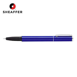 Sheaffer® Pop Glossy Blue Gel Rollerball Pen with stylish chrome trim, a perfect corporate gift in Singapore.