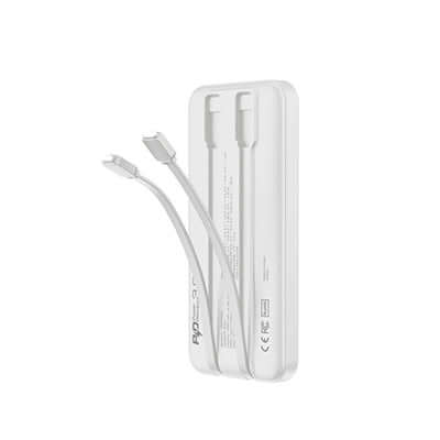 Verbatim 10000mAh PD 3.0 & QC 3.0 Power Pack with Embedded Cables offering fast charging and multiple device support.
