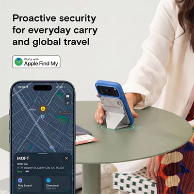 MOFT Trackable Snap-on Phone Stand & Wallet with Apple Find My (Magnetic Compatible)