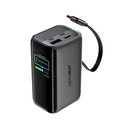 Acefast PB0902 Power Bank 10000mAh PD 45W Built-In Retractable Cable CCC Certified