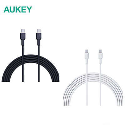 Aukey CB-NCC1 1M Nylon Braided USB C to C Cable Corporate Gifts Singapore