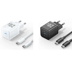 Vention 1-Port USB-C GaN Charger 20W with Cable 1M