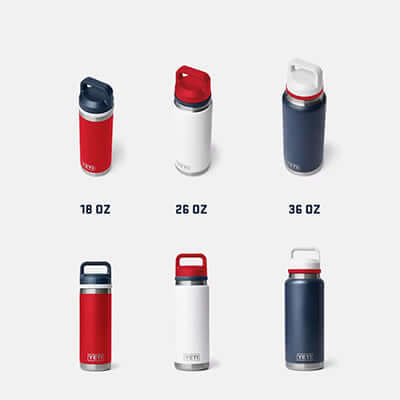 Yeti Rambler® 18 oz Water Bottle with Colour-Blocked Chug Cap Corporate Gifts Singapore