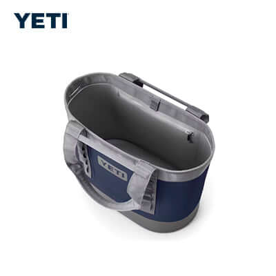 Yeti Camino® 35 Carryall Tote Bag top view showcasing durable design and spacious interior for outdoor adventures.