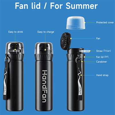 710ml Stainless Steel Flask with Fan