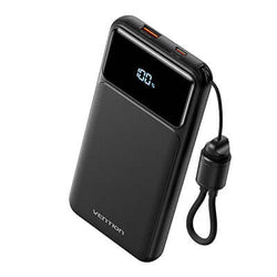 Vention 10000mAh Power Bank with Built-in Cable 22.5W