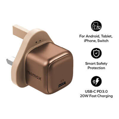 Momax 1-Charge 1-Port Charger 20W Corporate Gifts Singapore