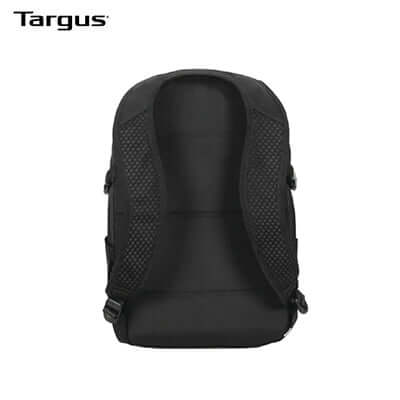 Targus 15-16" Zero Waste EcoSmart® Backpack back view with ergonomic design.