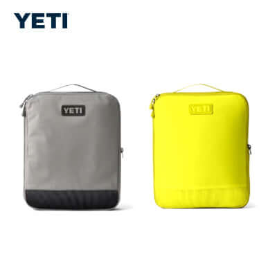 Yeti CROSSROADS™ Packing Cube - Large in gray and yellow, ideal for organized travel and perfect as a corporate gift.