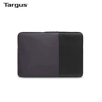 Targus 13 - 14" Laptop Sleeve in sleek black and grey design, ideal for corporate gifts and laptop protection.