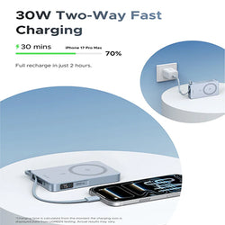 UGREEN MagFlow Magnetic Wireless Power Bank 10000mAh