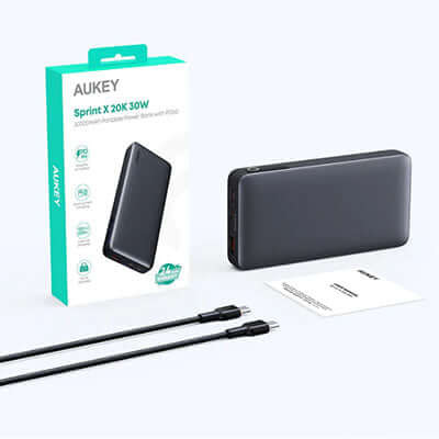 Aukey PB-Y42 30W 20000mAh Portable Power Bank Corporate Gifts Singapore