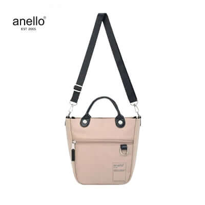 Anello New Orchard 2Way Mini Tote Bag displayed with adjustable strap and front zippered compartment.