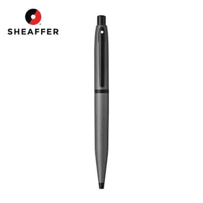 Sheaffer® Matte Gray Ballpoint Pen With Matte Black Trim showcasing modern design and style for corporate gifts.