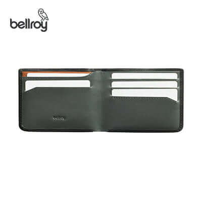 Bellroy Hide & Seek Wallet LO (RFID Protected) open view showcasing card slots and a sleek design.