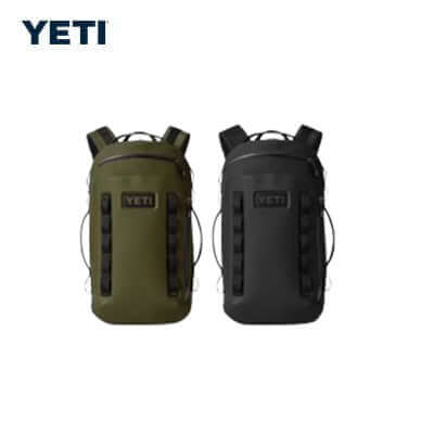 Yeti Cayo™ 25L All-Weather Backpack in green and black, perfect for corporate gifts and daily adventures.