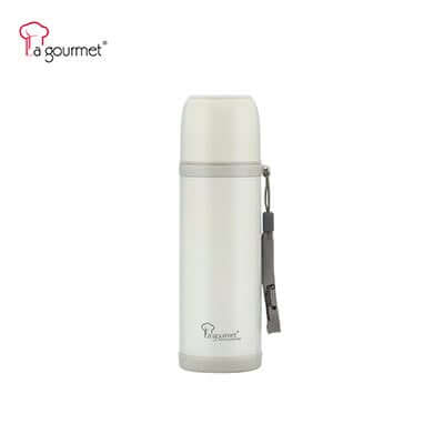 La Gourmet Vanilla 500ml Flask with sleek design, ideal for corporate gift, perfect for hot or cold beverages.