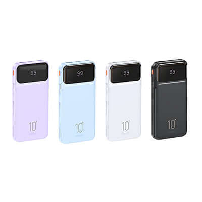 Remax RPP-683 Powerbank with Cables 10000mAh in four color variations.