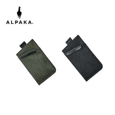 Alpaka UP Cardholder V2 X-Pac VX21 in green and black showing sleek design, perfect for corporate gift.