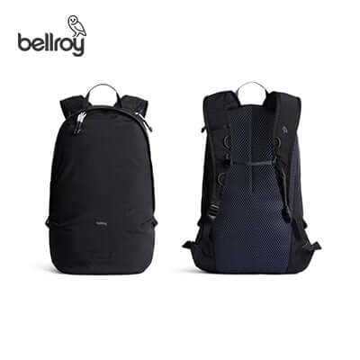 Bellroy Lite Daypack showcasing lightweight design with dual views, ideal for corporate gift.