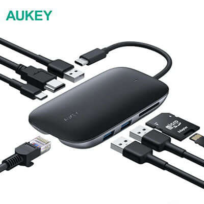 Aukey CB-C71 8-in-1 USB-C Hub Corporate Gifts Singapore