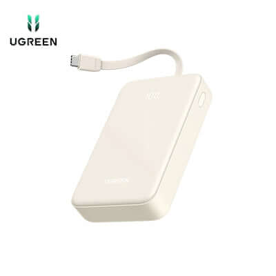 UGREEN 20000mAh 22.5W Power Bank Portable Battery with Built-in USB C Cable Corporate Gift Singapore
