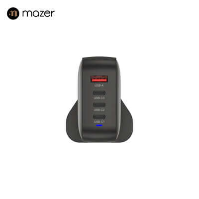 Mazer GaNPrestige 100W Gan Wall Charger with Travel Pins (4 Ports) Corporate Gifts Singapore