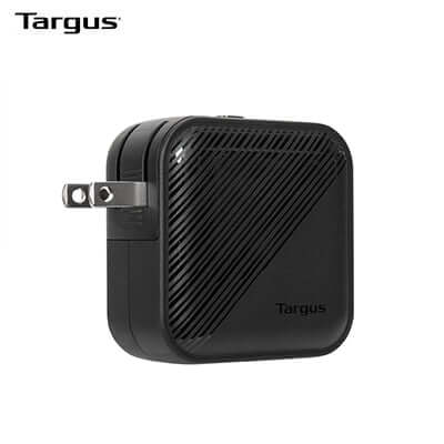 Targus APA803AP 65W GaN Wall Charger, compact design, perfect for corporate gift and efficient charging.