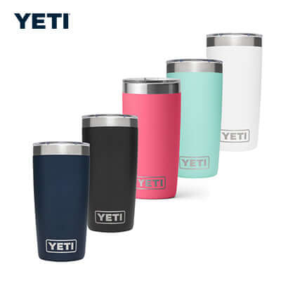 Yeti Rambler® Tumbler with Magslider™ Lid in various colors perfect for corporate gifts.