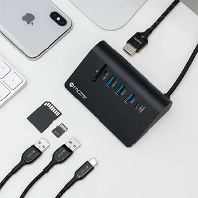 Mazer USB C Multiport Hub 7-in-1 Desktop Corporate Gifts Singapore