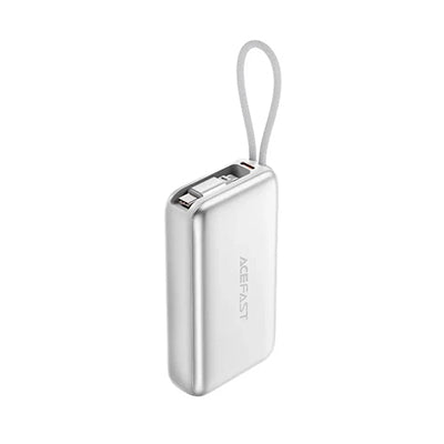 Acefast M32 Power Bank 10000mAh PD 35W Built-In Retractable Cable CCC Certified