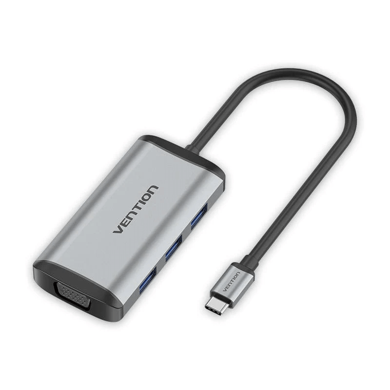Vention 6-in-1 USB-C Docking Station with multiple ports for connectivity and power delivery