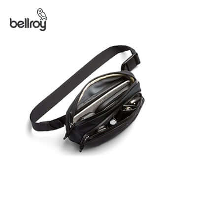 Bellroy Venture Hip Pack 1.5L with adjustable waist belt and storage compartments for daily adventures.